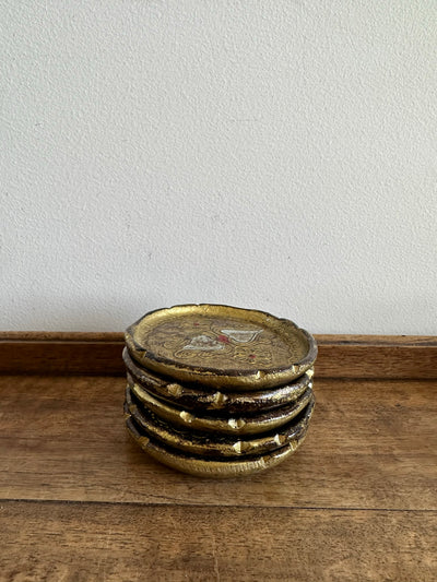 Sous-verres florentins en bois