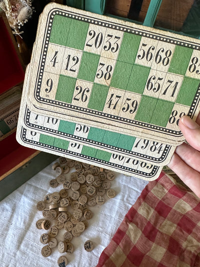 Boite de jeu du loto début XXème