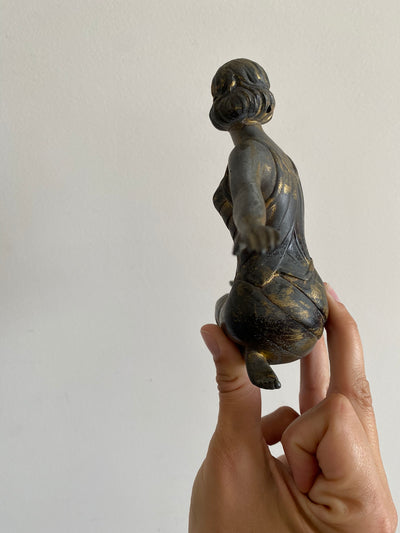 Statuette jeune fille en régule année 1920