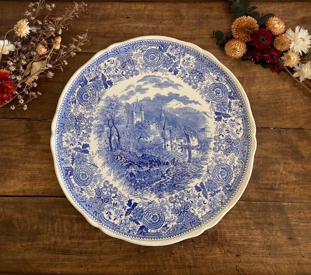 Assiette de service Villeroy et Boch Burgenland bleus