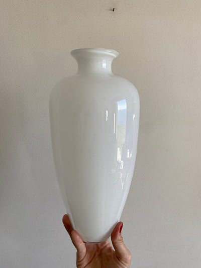 Vase en opaline blanche XL