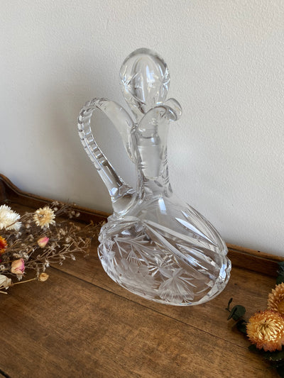 Carafe en cristal ciselé