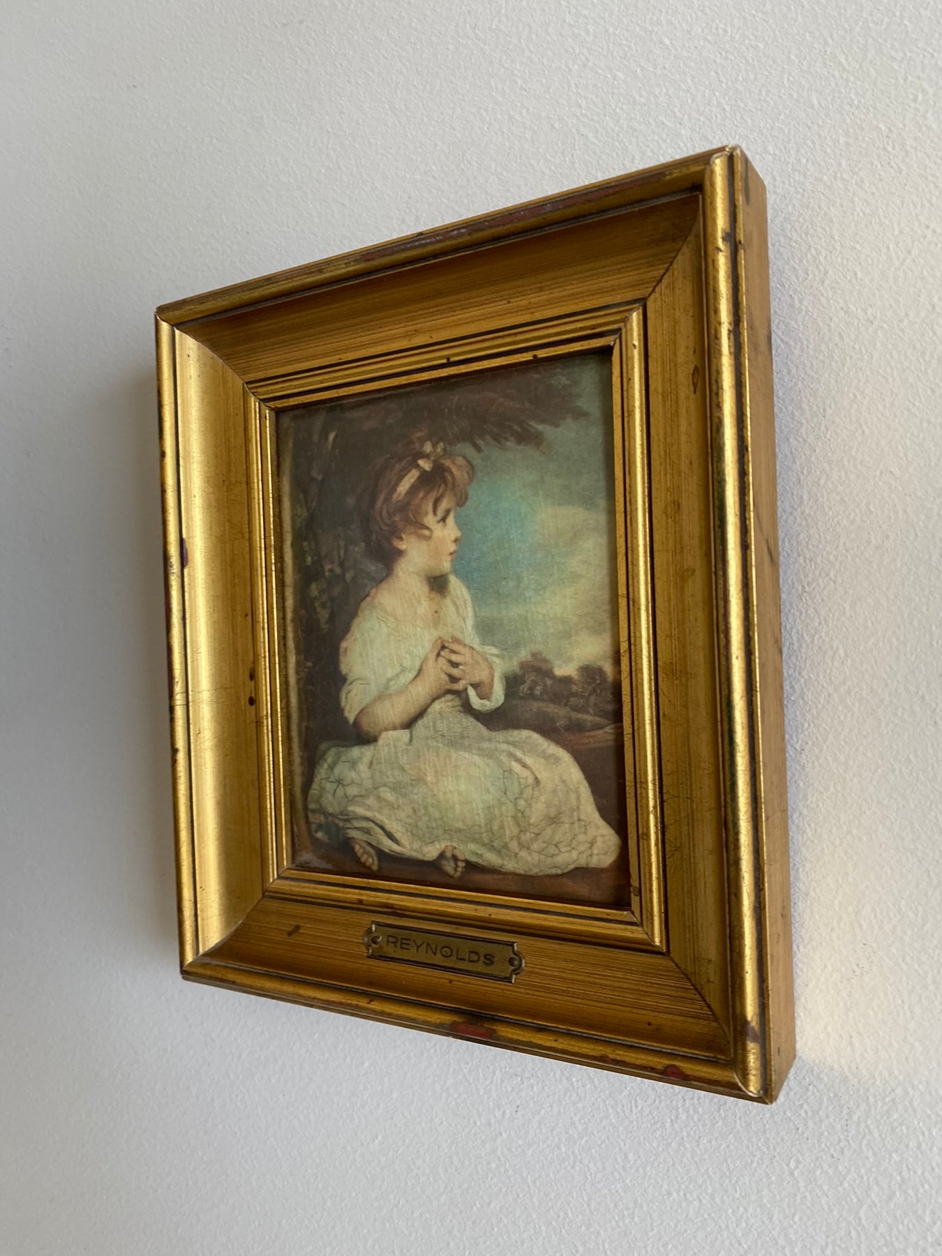 Tableau Vintage Danseuse – Style Helca France – Reproduction Degas – Encadré