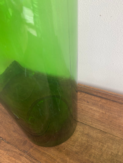 Vases bocaux anciens en verre verts