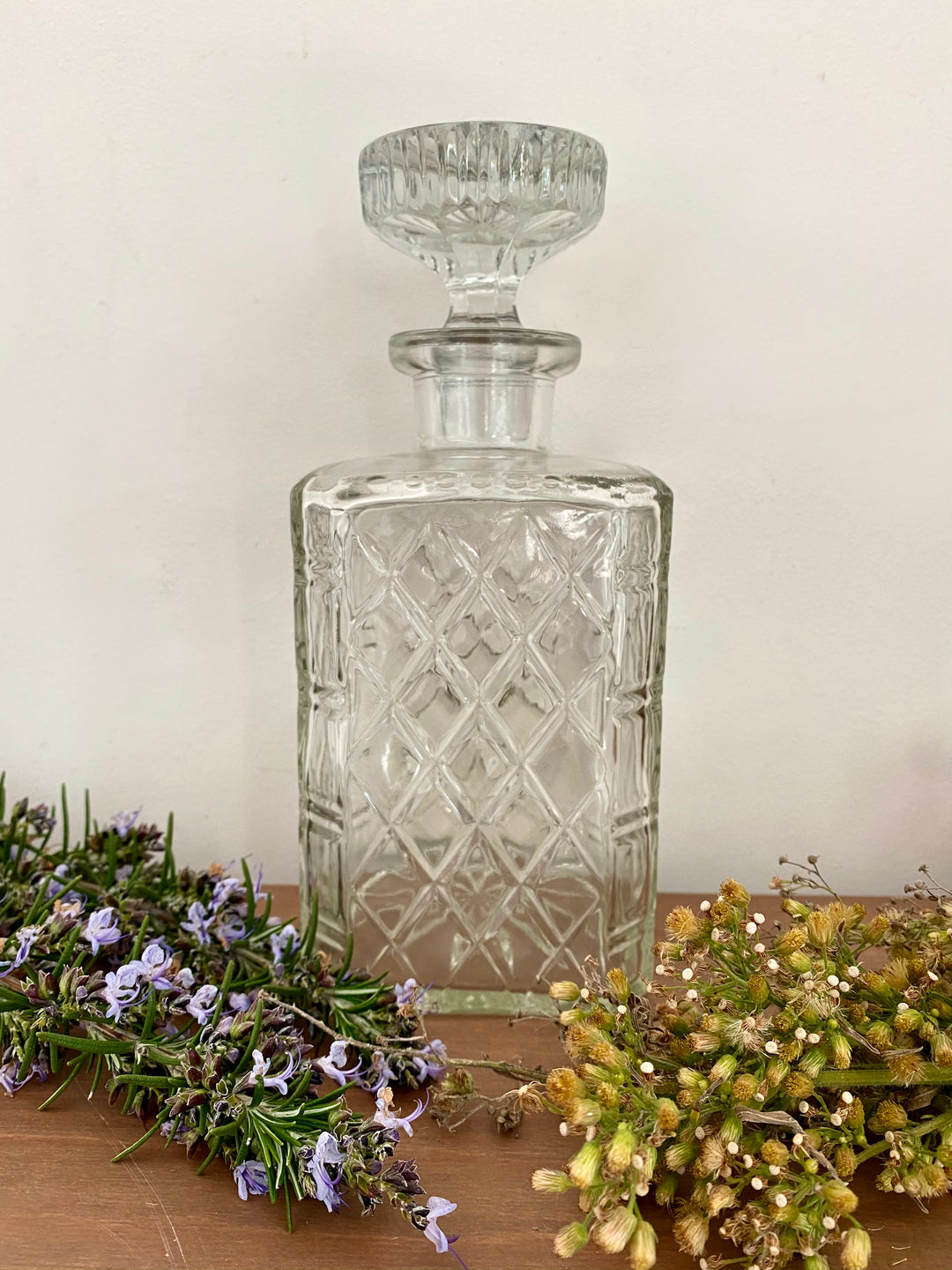 Carafe en verre vintage