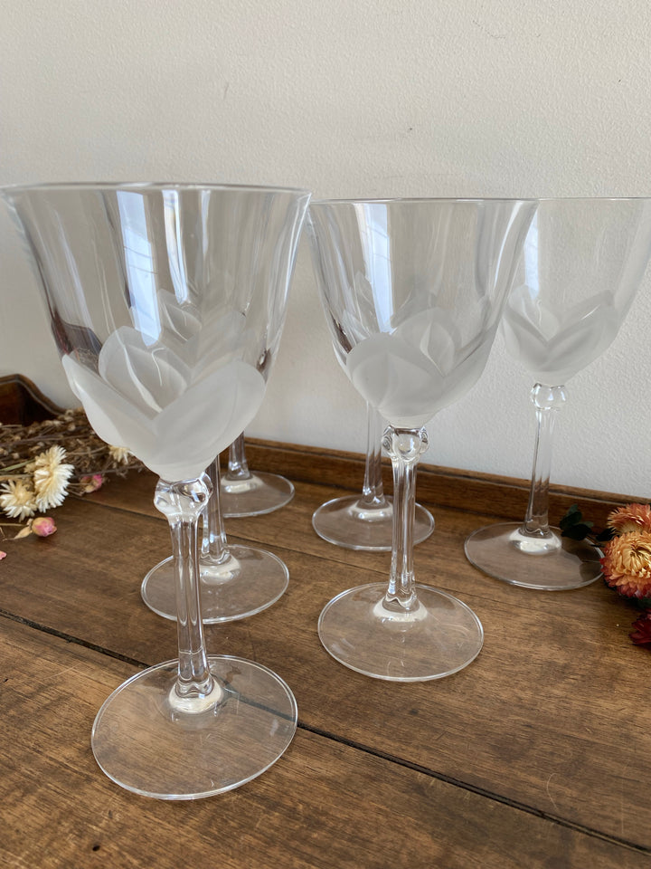 Verres à pied en cristal CDA