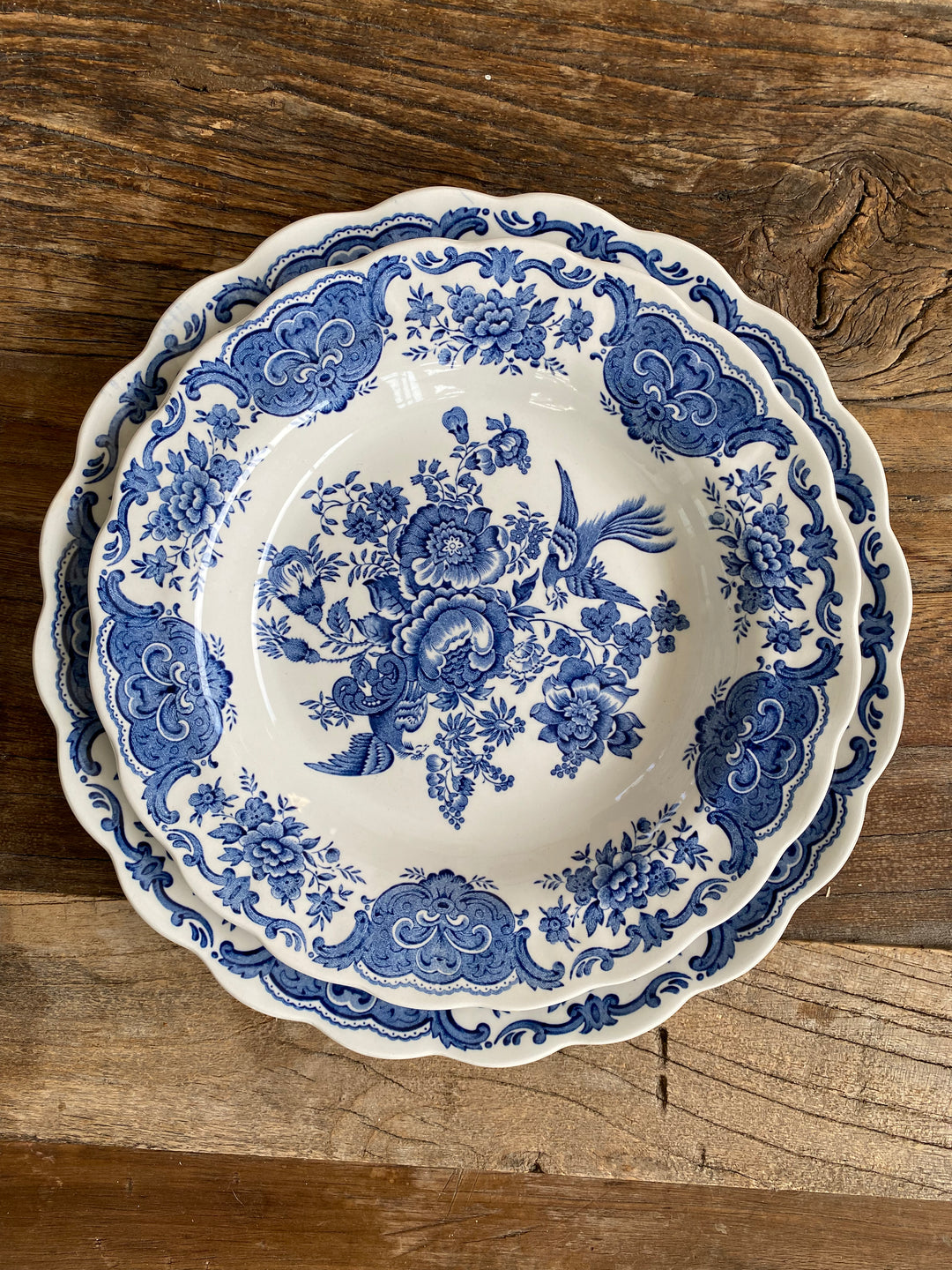 Assiettes plates et creuses Ridgway