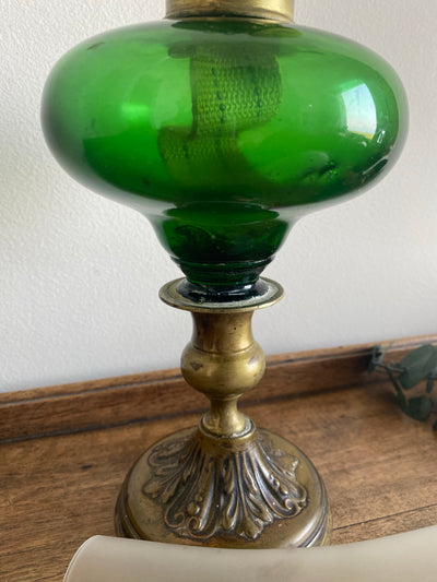 Lampe à pétrole verte Gaudard