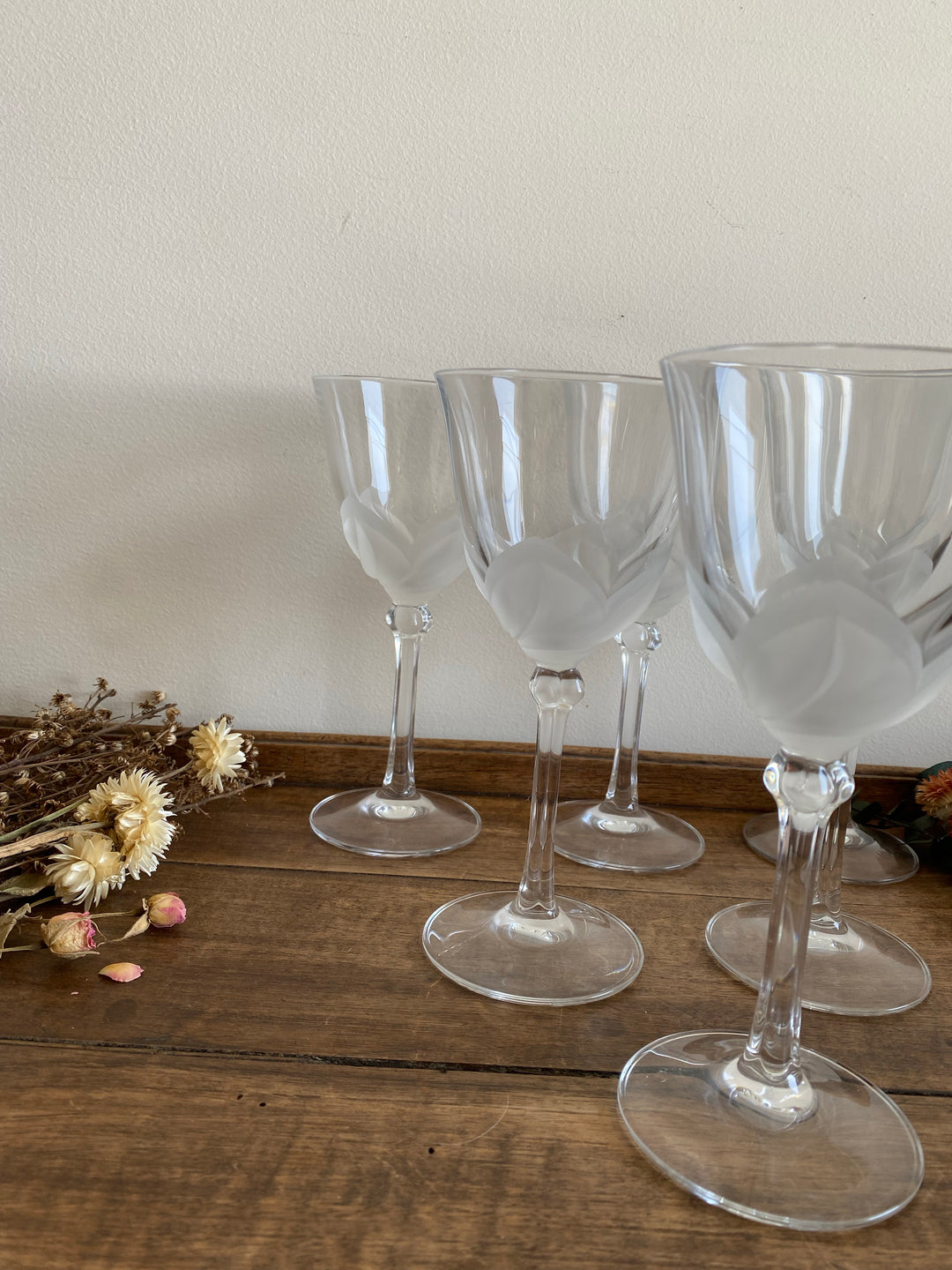 Verres à pied en cristal CDA