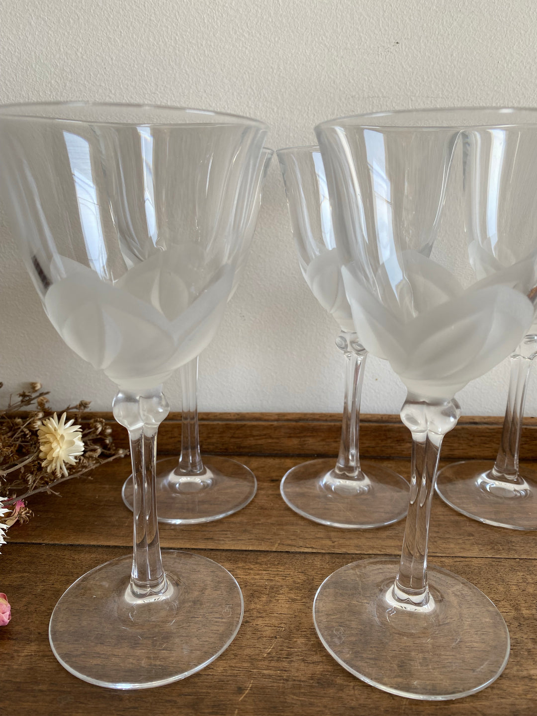 Verres à pied en cristal CDA