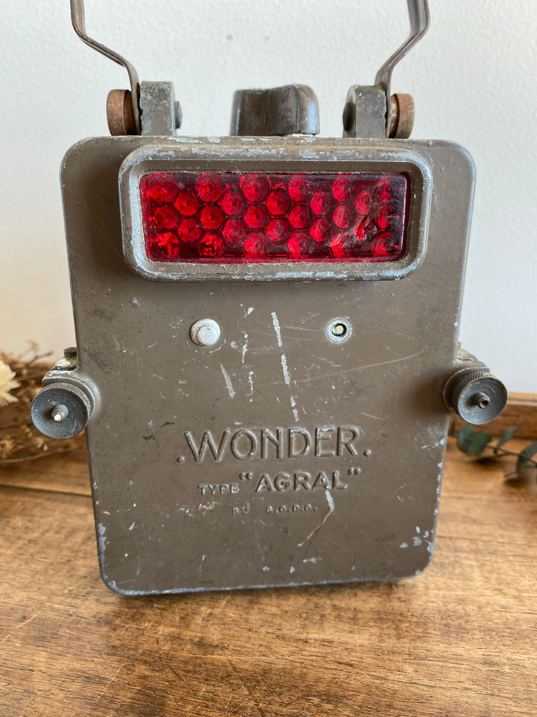 Lampe de chemin de fer Wonder vintage