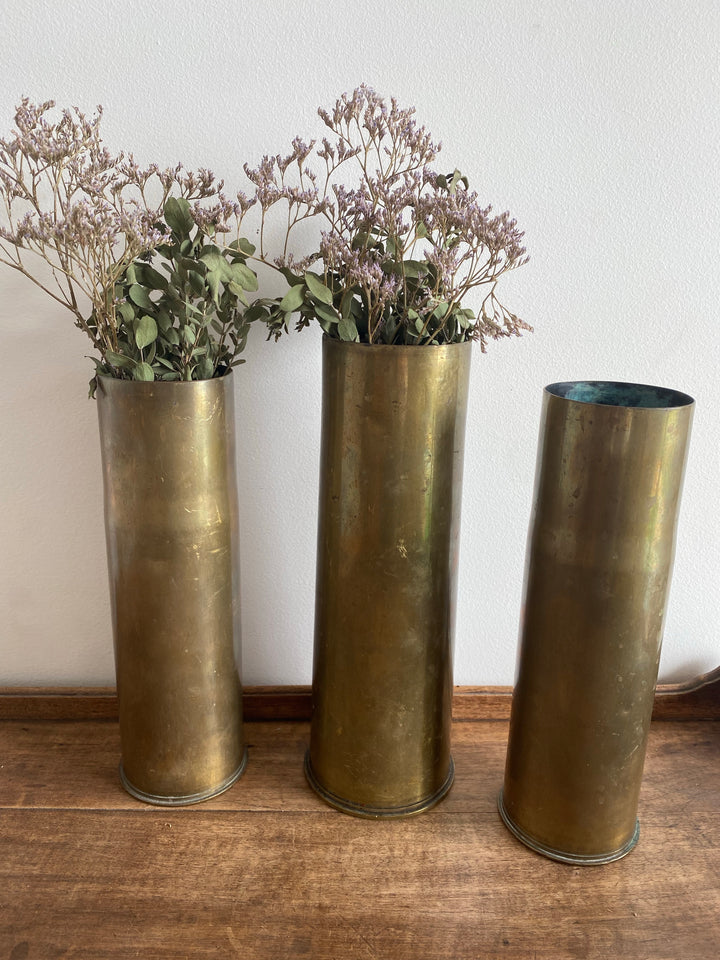 Vases douilles d'obus 1917 et de 1941