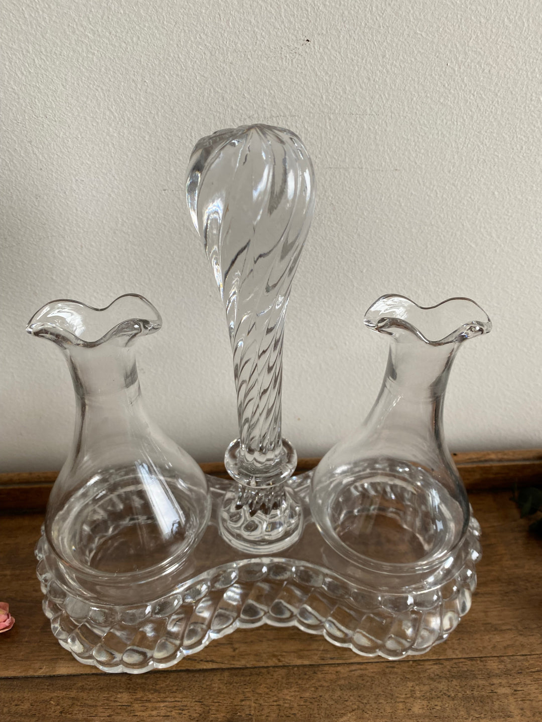 Huilier et vinaigrier baccarat bambou