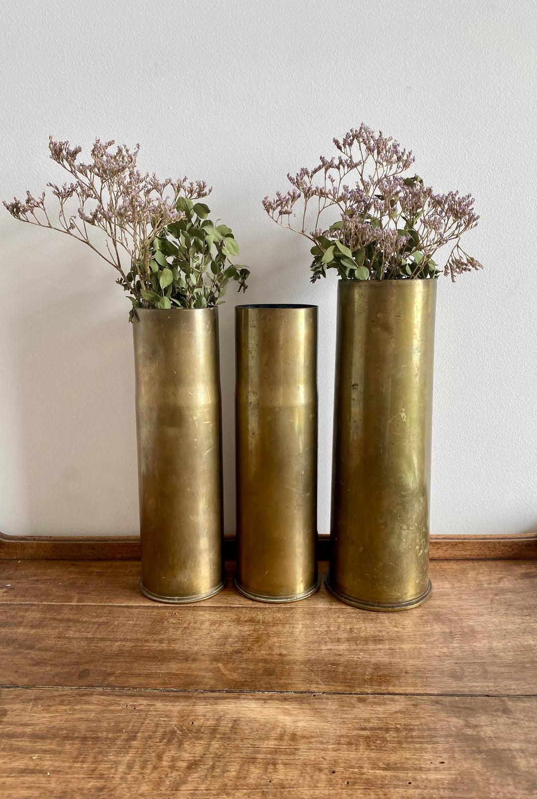 Vases douilles d'obus 1917 et de 1941