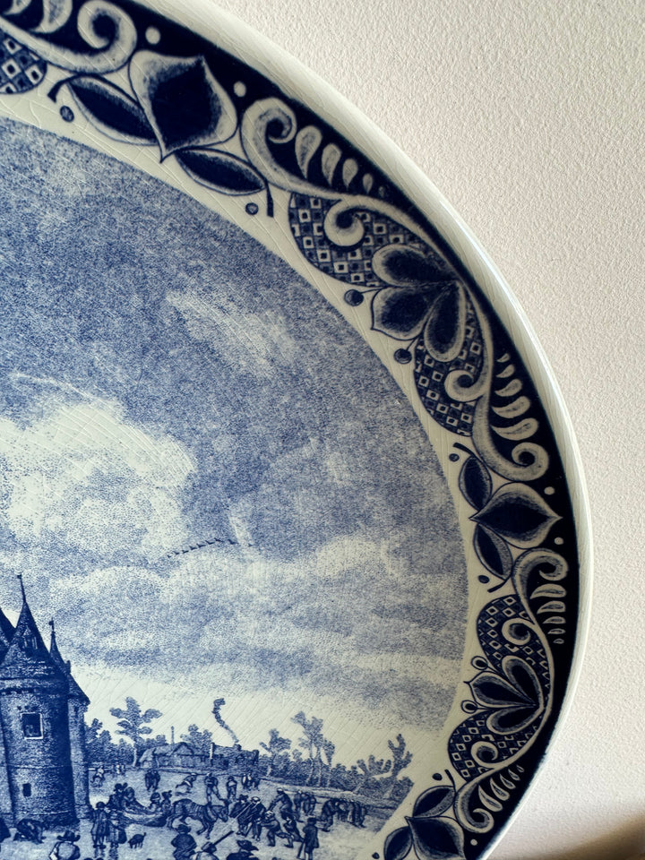 Assiette murale Delft XL