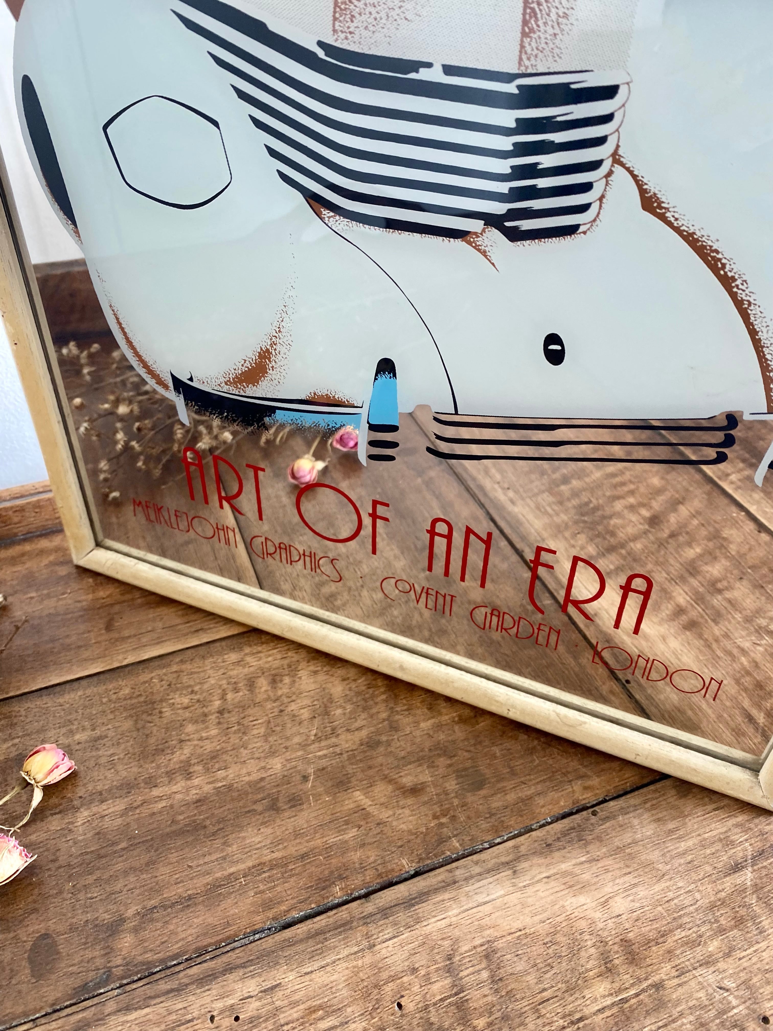 ヴィンテージ　ミラー　Peter Kelly Miroir publicitaire Peter Kelly, Art Of An Era | Ma Cabane Vintage