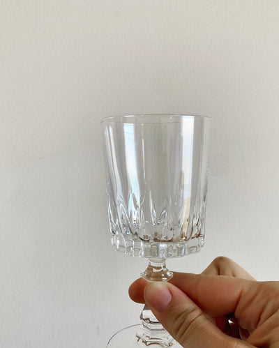 Verres à pieds en cristal