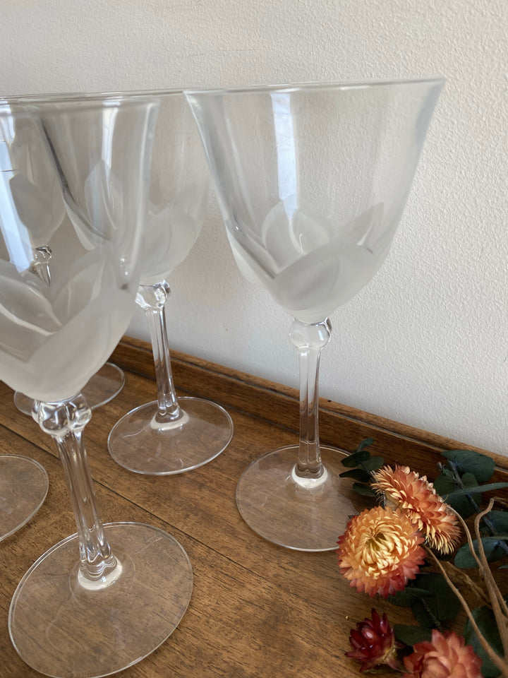 Verres à pied en cristal CDA