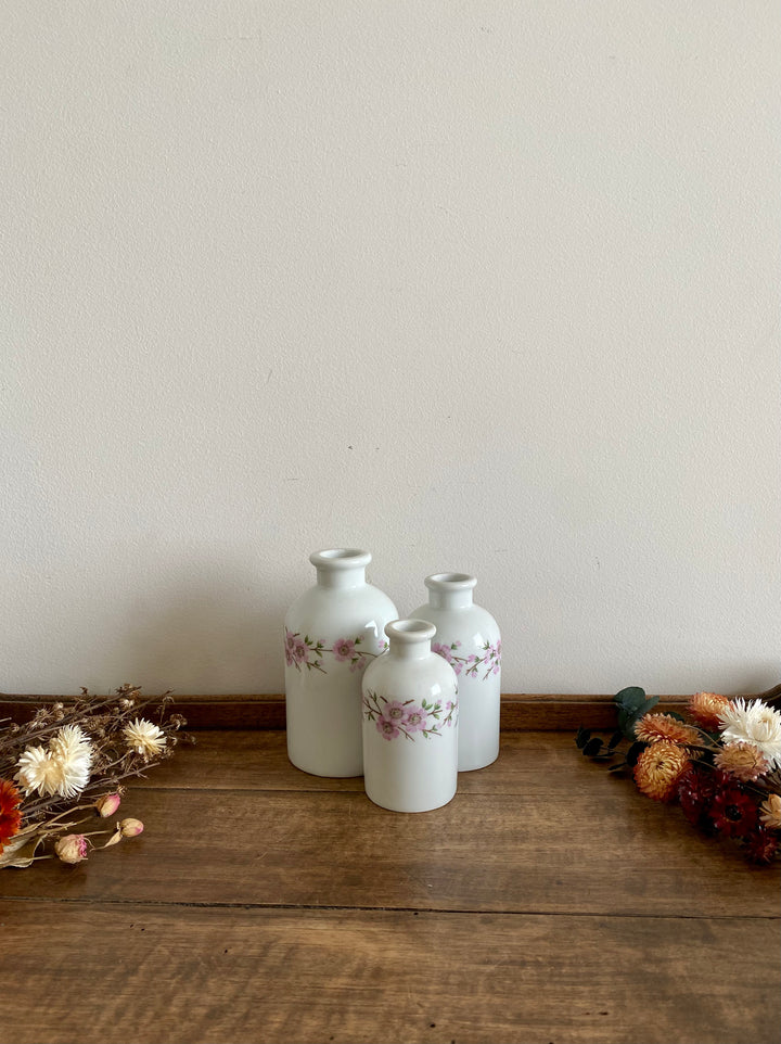 Flacons en porcelaine petites fleurs