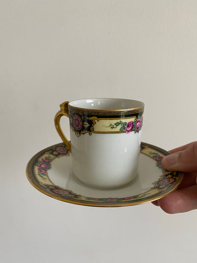 Tasses à café Art déco Limoges Fabricant Chabrol Frères et Poirier 1917