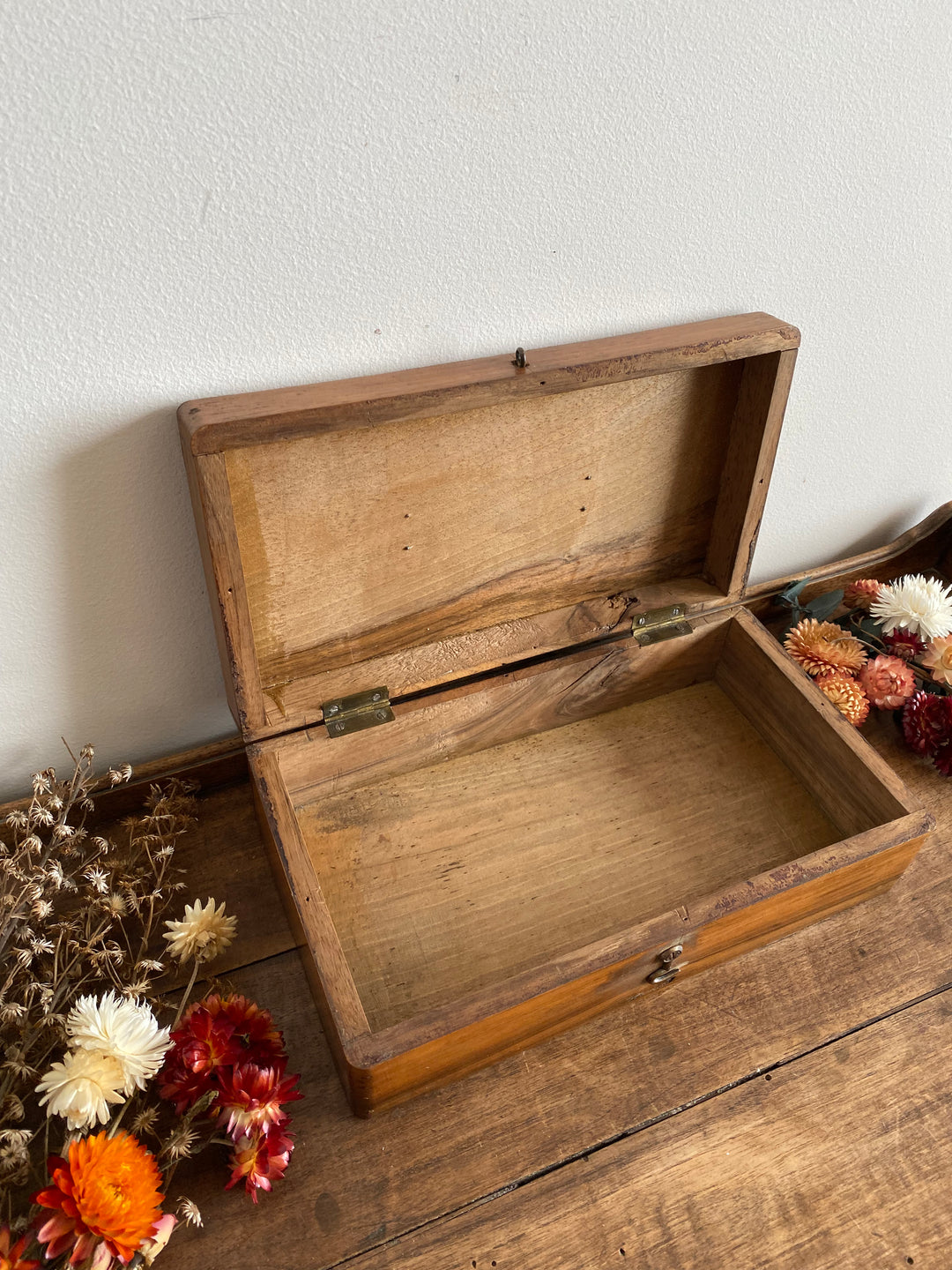 Coffret en bois vintage