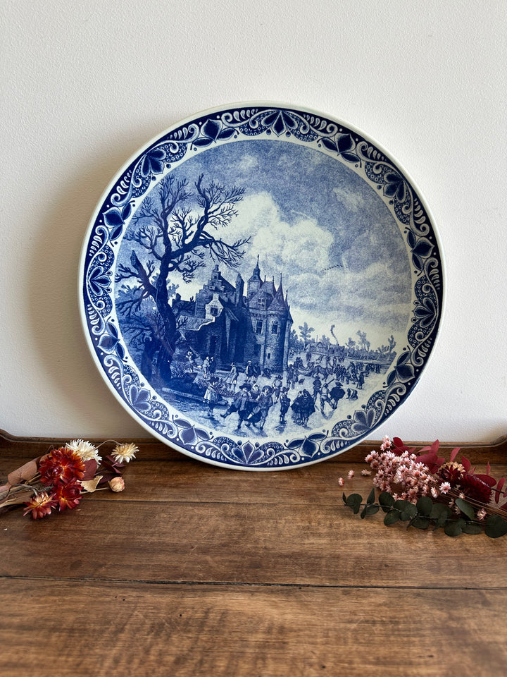 Assiette murale Delft XL