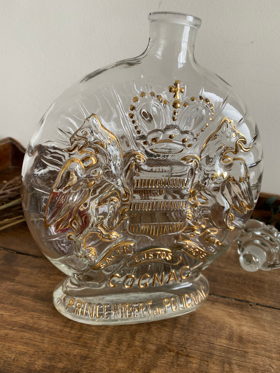 Ancienne bouteille de cognac Prince Hubert de Polignac