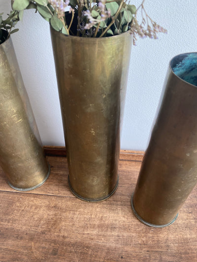 Vases douilles d'obus 1917 et de 1941