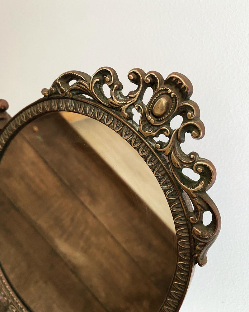 Miroir psyché vintage en laiton