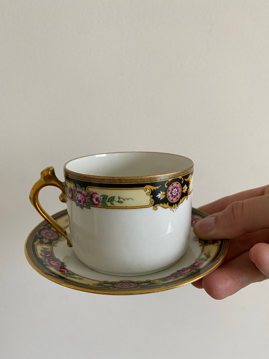 Tasses à café Art déco Limoges Fabricant Chabrol Frères et Poirier 1917