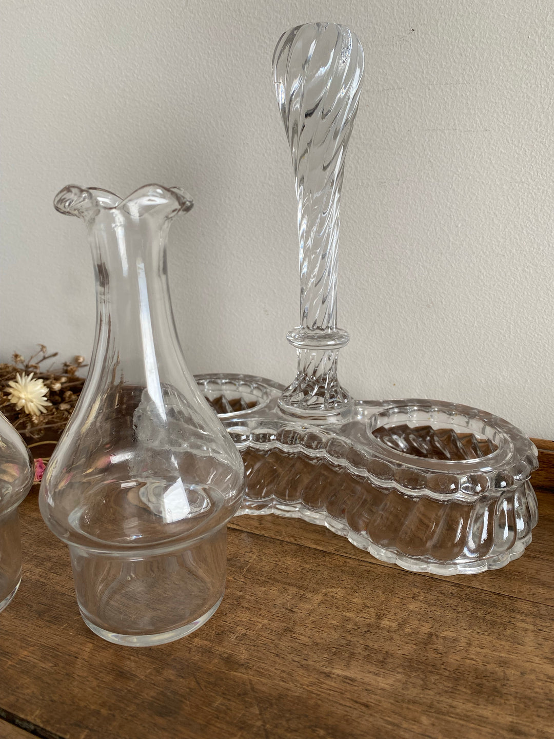 Huilier et vinaigrier baccarat bambou