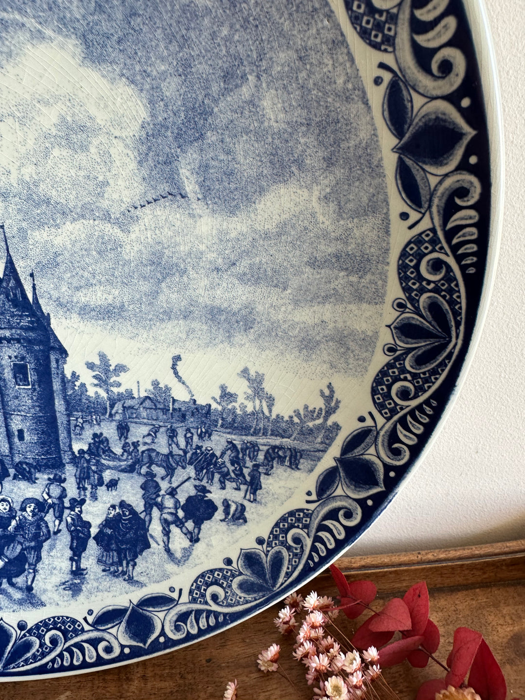 Assiette murale Delft XL