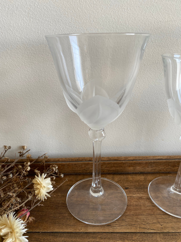 Verres à pied en cristal CDA