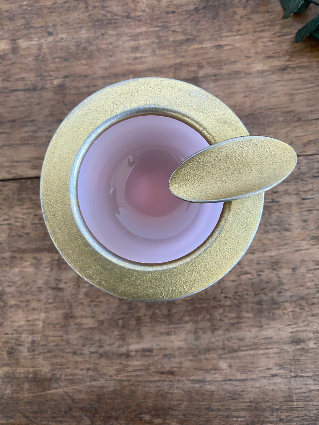 Cendrier en opaline rose