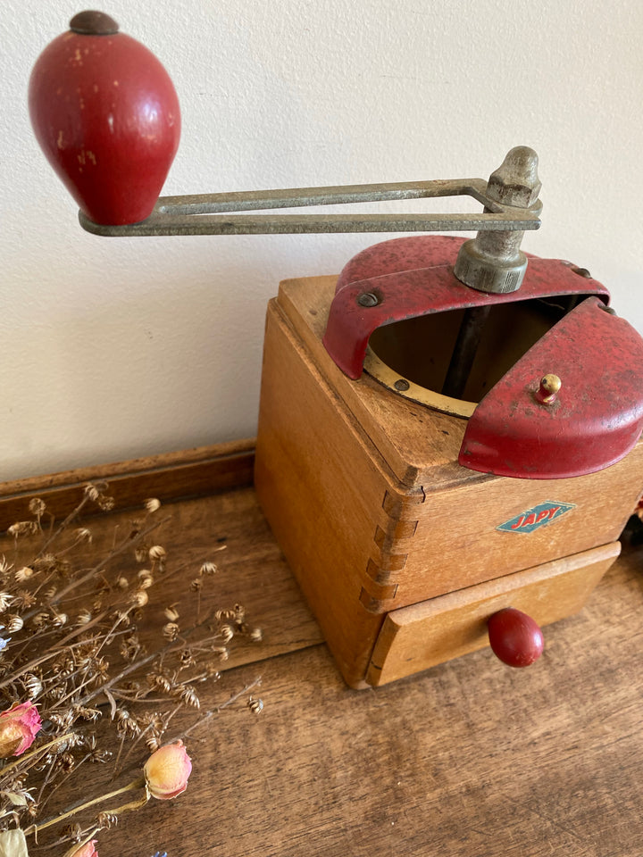 Moulin à café Japy rouge