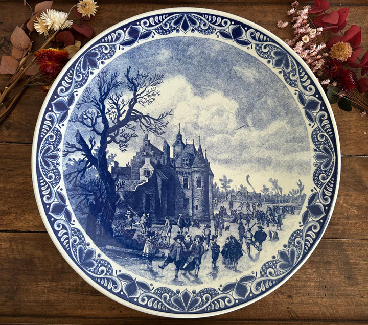 Assiette murale Delft XL