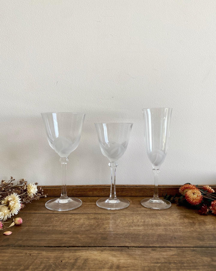 Verres à pied en cristal CDA