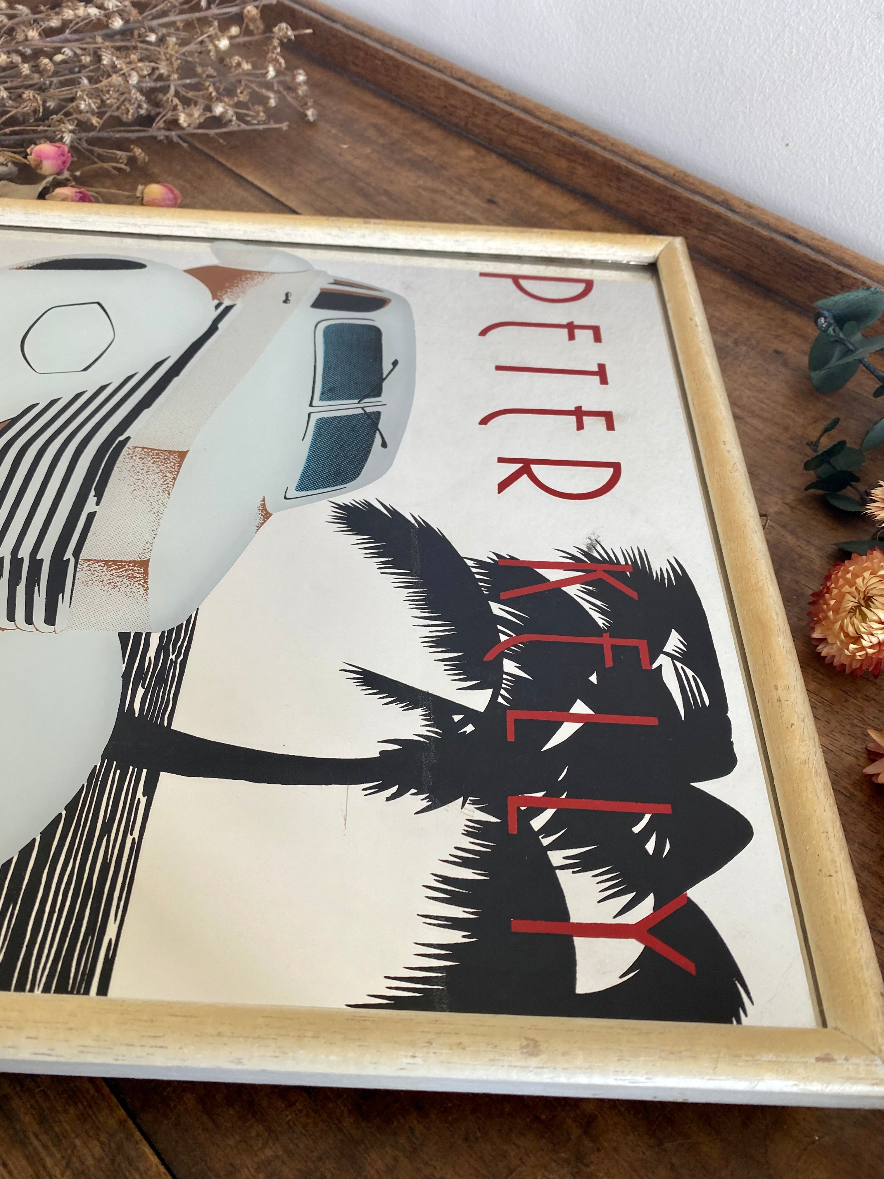 ヴィンテージ　ミラー　Peter Kelly Miroir publicitaire Peter Kelly, Art Of An Era | Ma Cabane Vintage