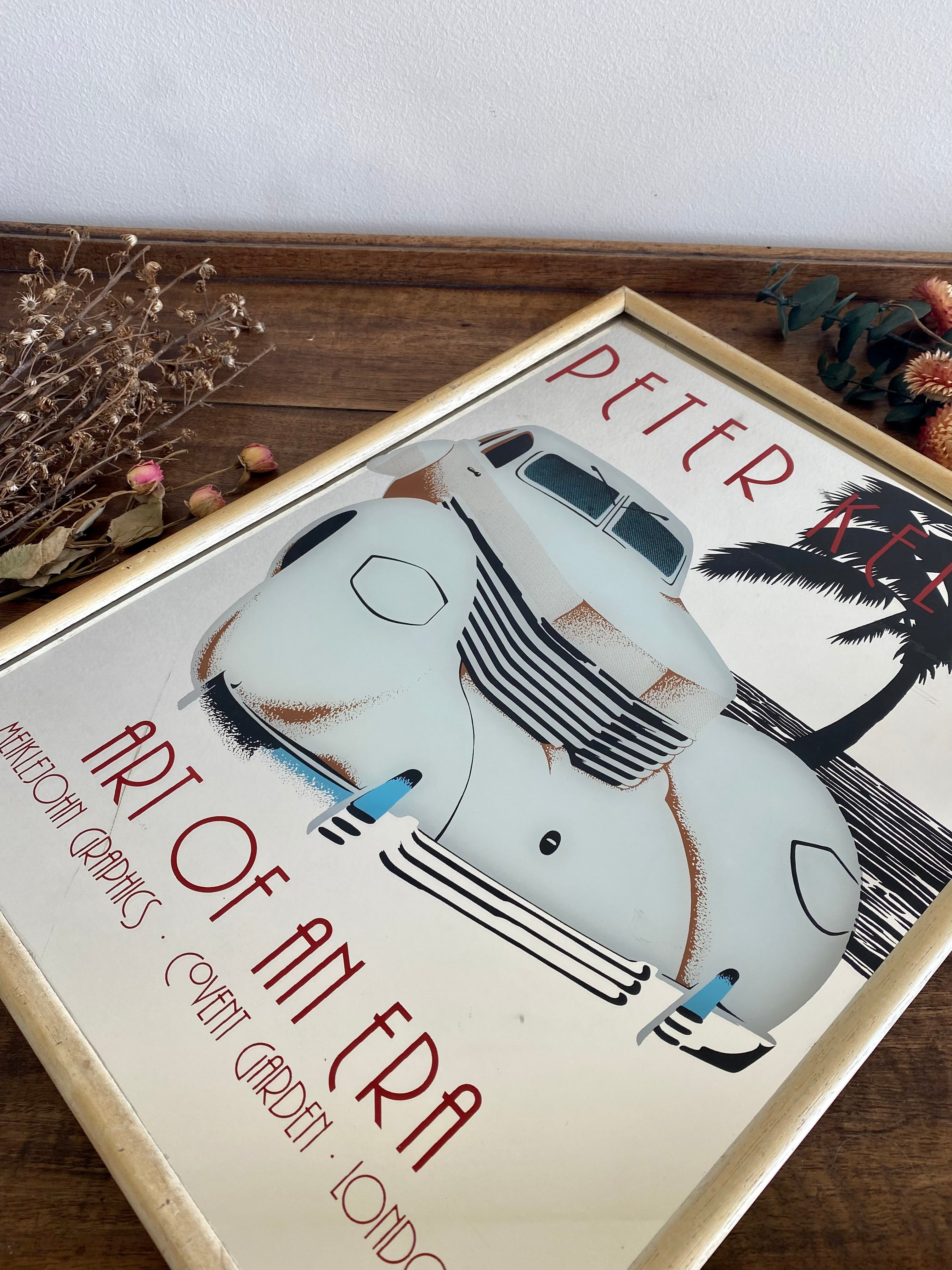 ヴィンテージ　ミラー　Peter Kelly Miroir publicitaire Peter Kelly, Art Of An Era | Ma Cabane Vintage