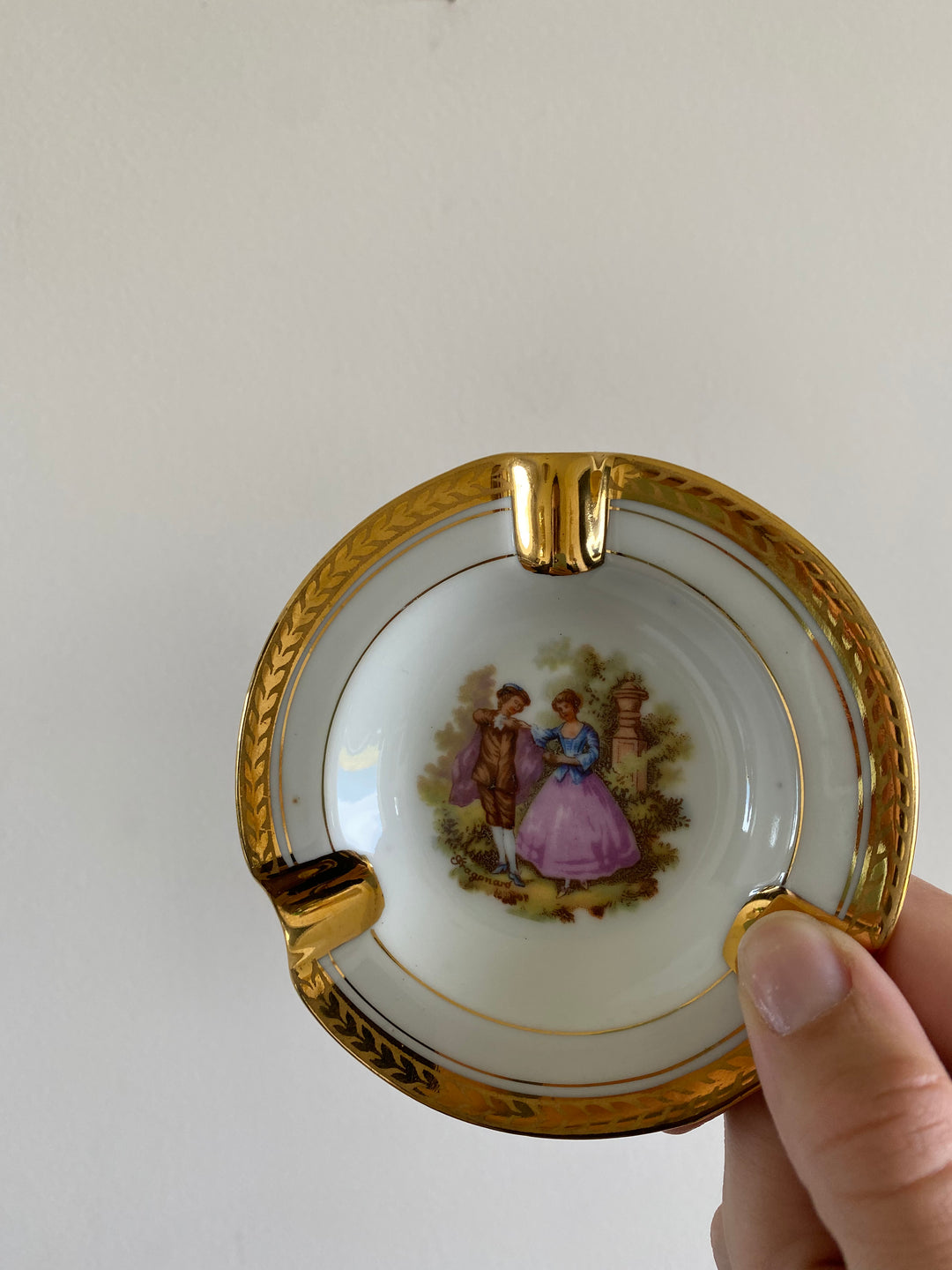 Cendrier en porcelaine Limoges