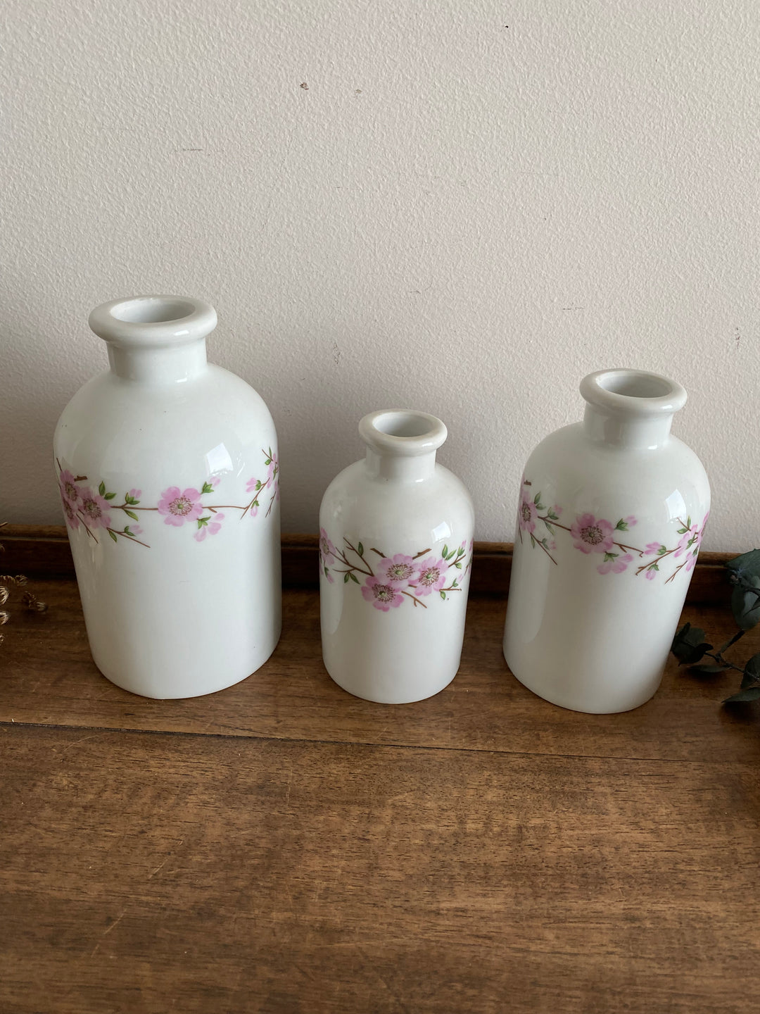 Flacons en porcelaine petites fleurs