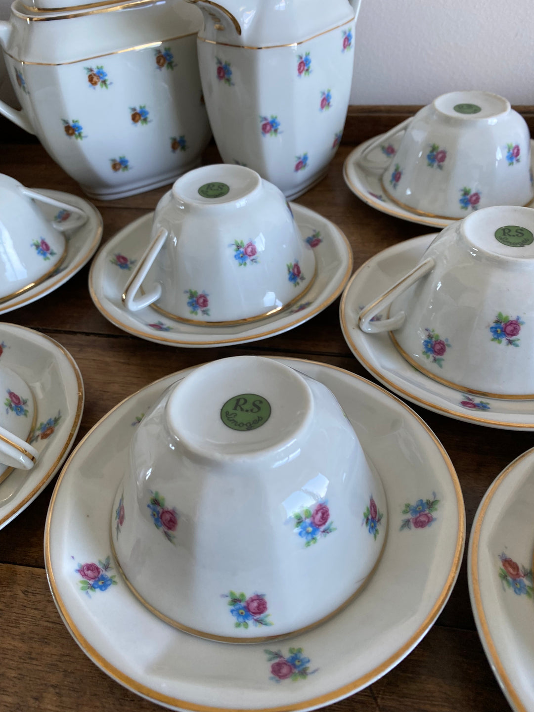 Service à café porcelaine de Limoges années 20