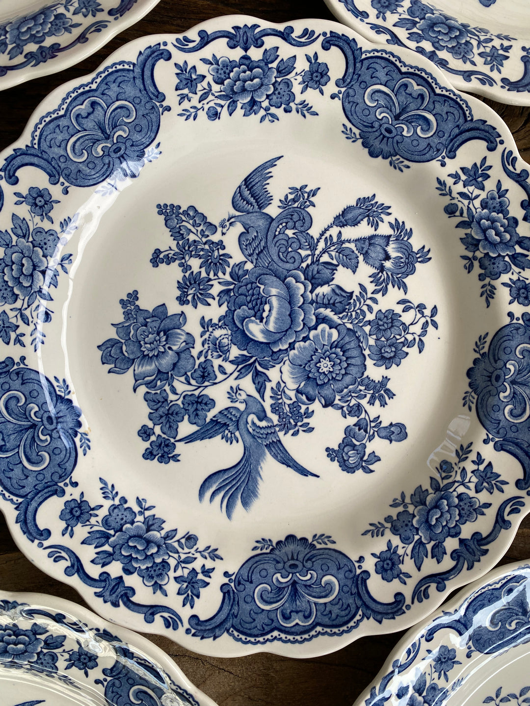 Assiettes plates et creuses Ridgway