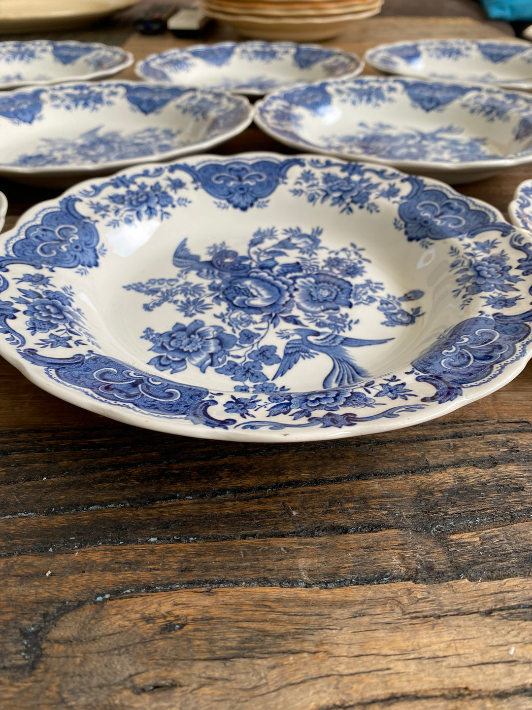 Assiettes plates et creuses Ridgway