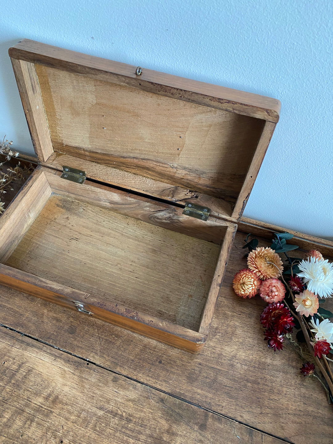 Coffret en bois vintage