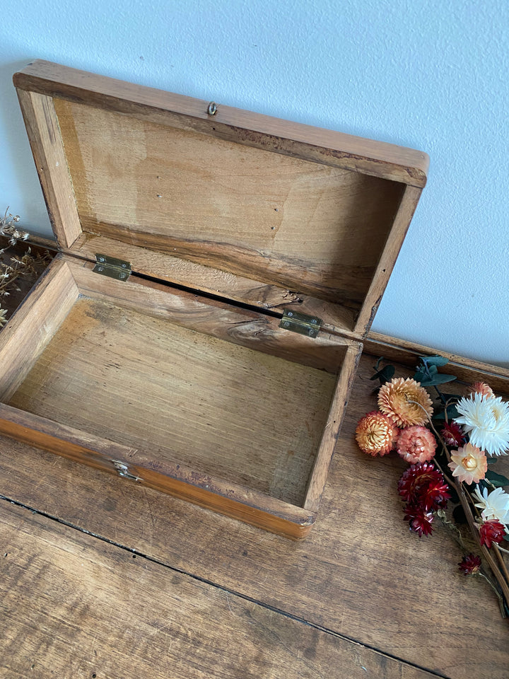 Coffret en bois vintage